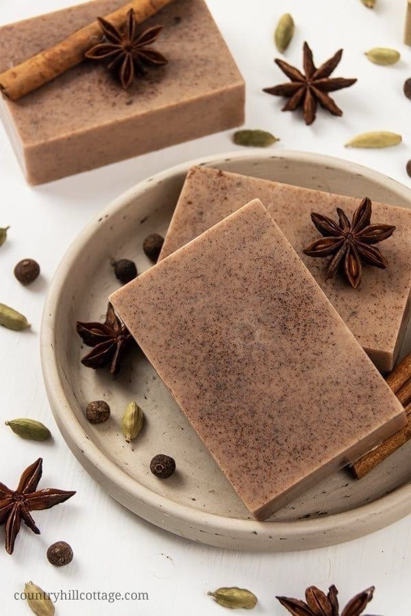 2 pack Handmade For Him Coffee bourbon whiskey Exfoliating Body Bar Soap 4 oz