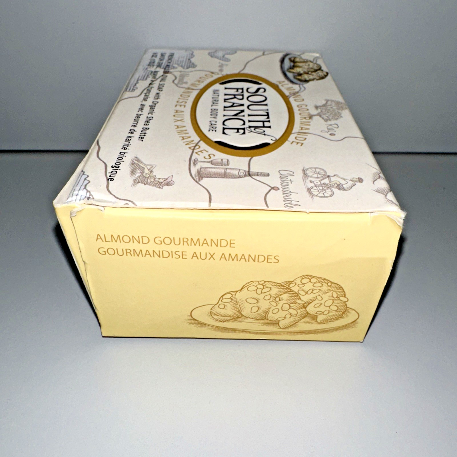 SOUTH OF FRANCE Almond Gourmande French Milled Oval Bar Soap 6 oz
