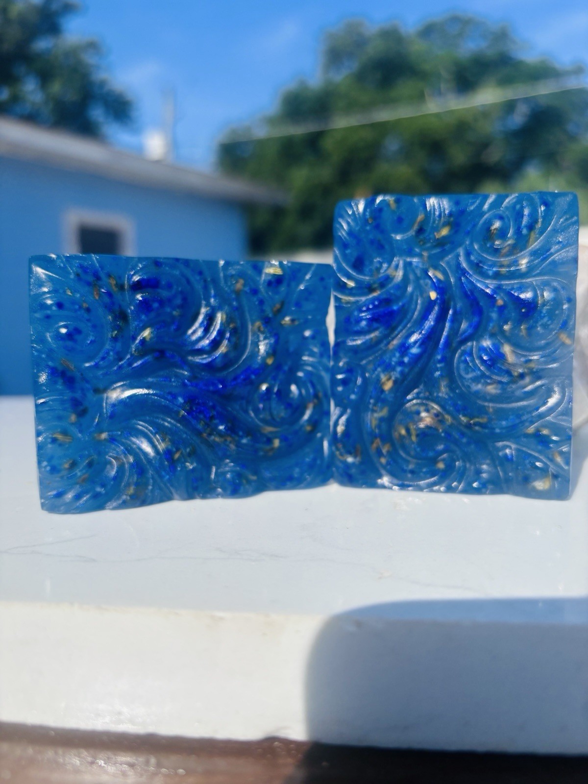 Jabón Ritual Body Bar Soap Anise & Fennel Handmade Blue
