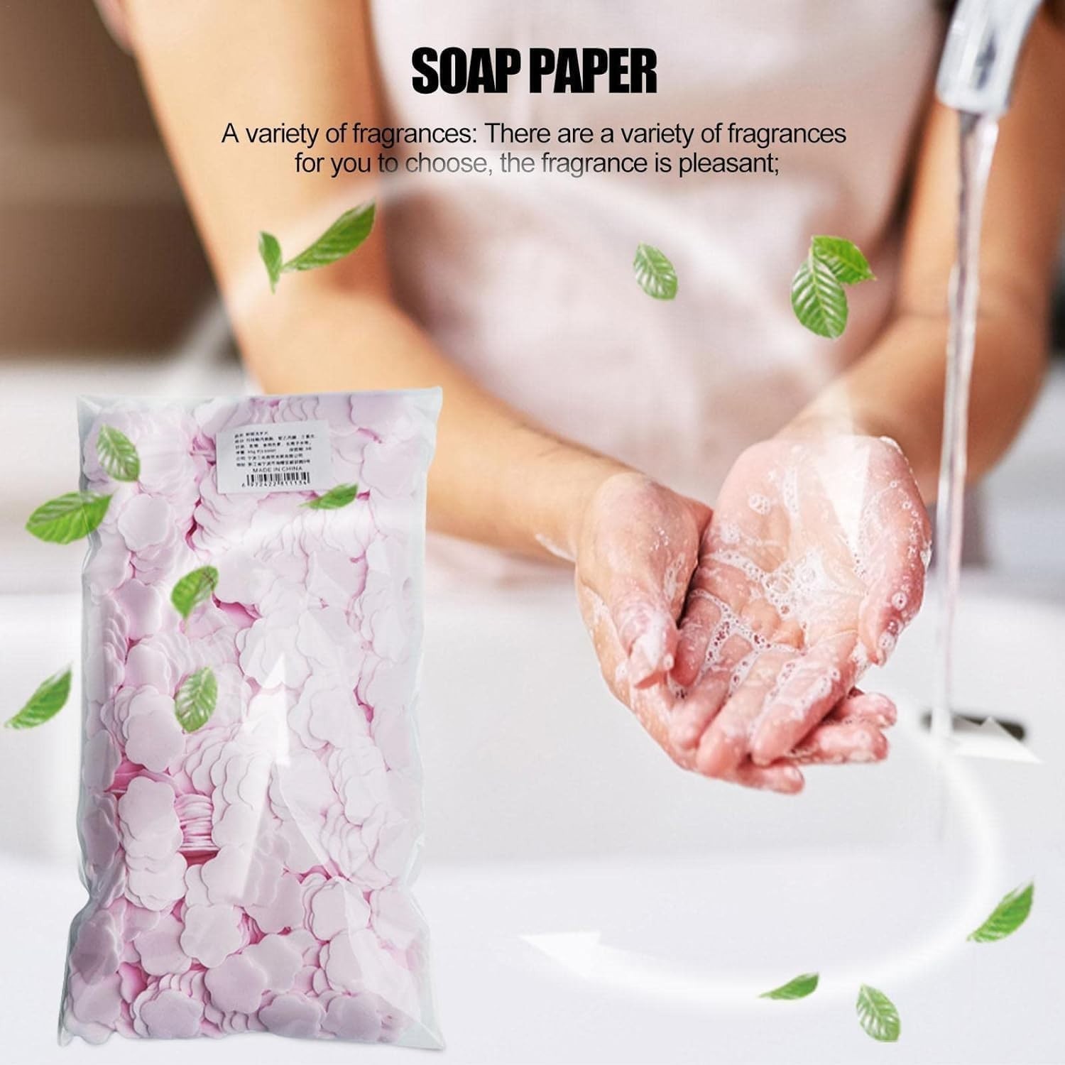 1000 Pink Soap Sheets: Lightweight, Portable Hygiene for Travel and Hiking
