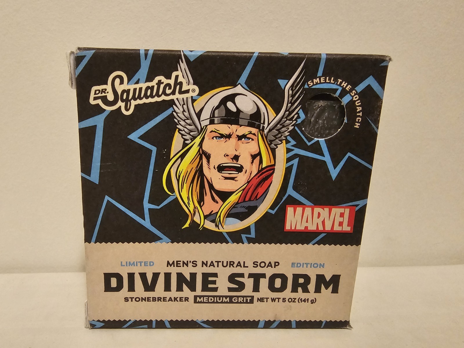 DR. SQUATCH Men’s All Natural Bar Soap – Thor Divine Storm – 5oz