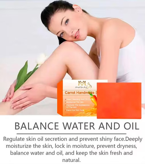 MM Skincare Glam Carrot Soap Deep Cleansing Brightening Bar for All Skin – 100g