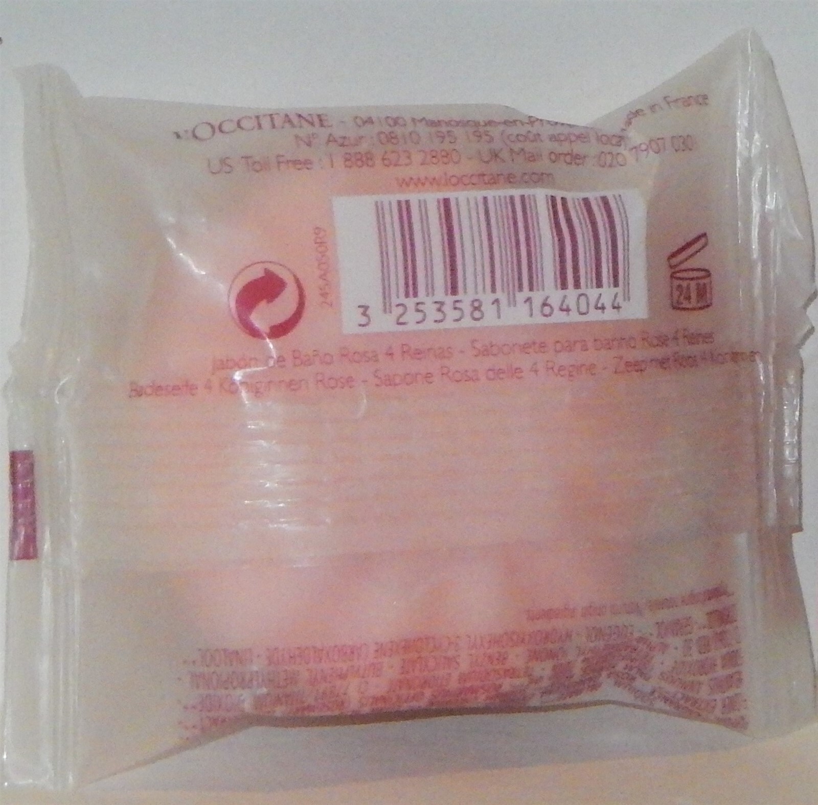 L’OCCITANE LOT OF 3 “ROSE 4 REINES” PERFUMED BATH SOAP 50 G/1.7 OZ NIP