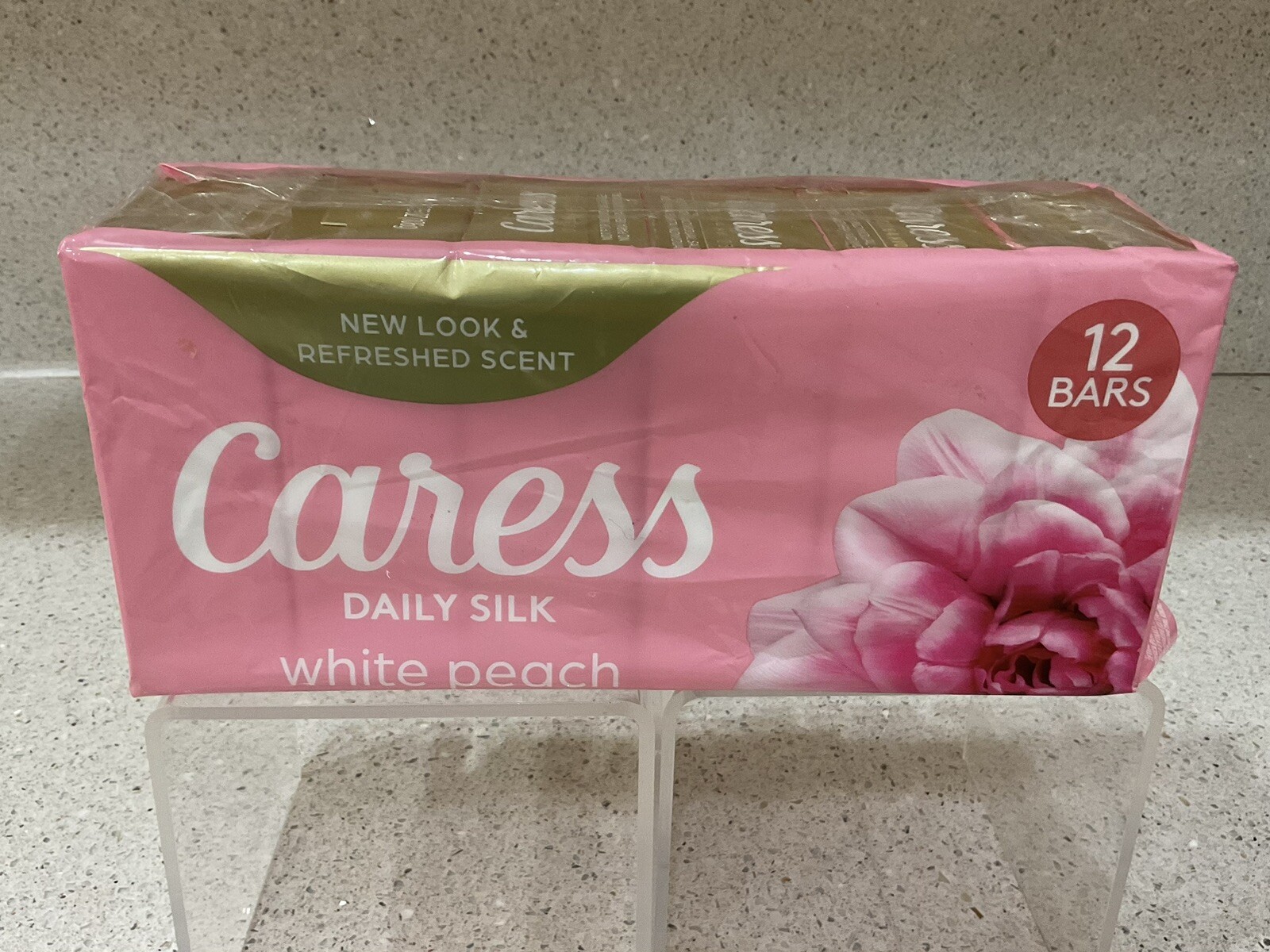 Caress Soap Daily Silk White Peach Silky Orange Blossom 3.75oz Lot of 6 Bars