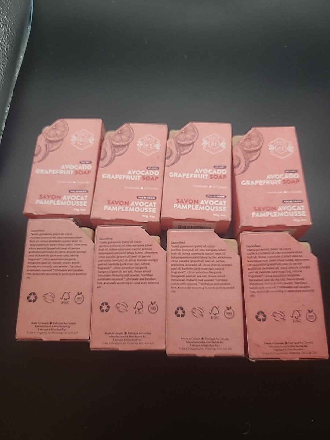 8 Bars Crate 61, Vegan Natural Handmade Bar Soap, W/ Premium Essential Oils