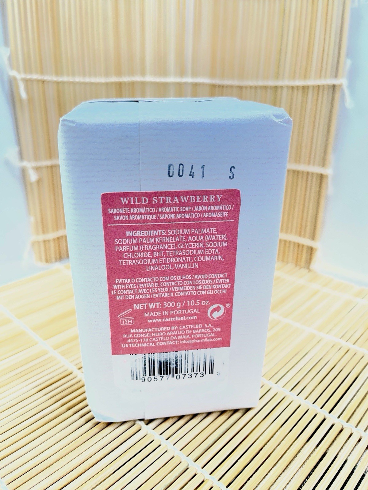 NEW Castelbel LTD Edition Wild Strawberry Scented Soap Bar 10.5oz AROMATIC LUX