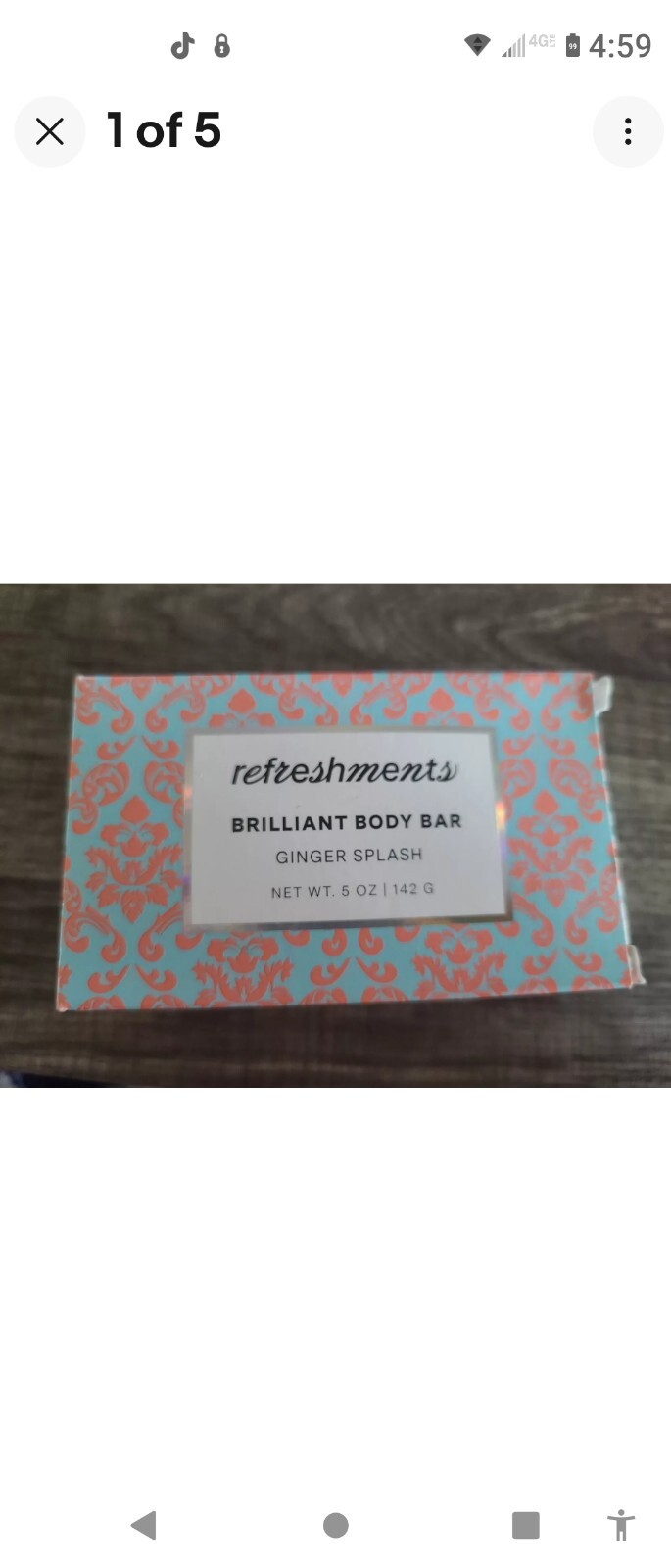 Refreshments Brilliant Body Bar • Ginger Splash • 5 Oz