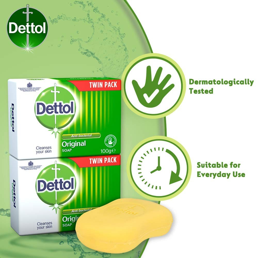 Everyday Moisturizing Antibacterial Soap 100g Twin Pack for All Skin Types