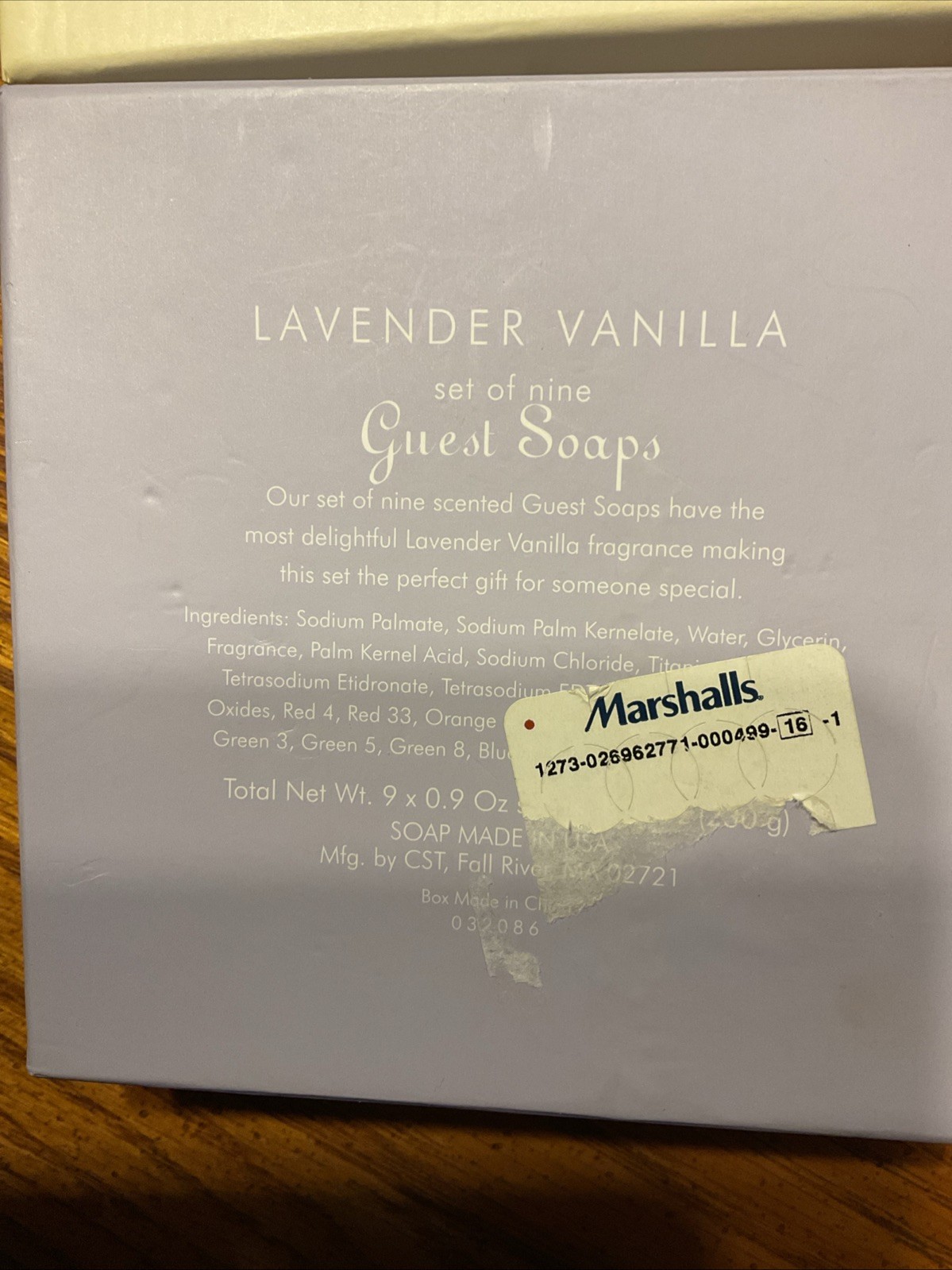 CST Guest Soap Lavender Vanilla Nib