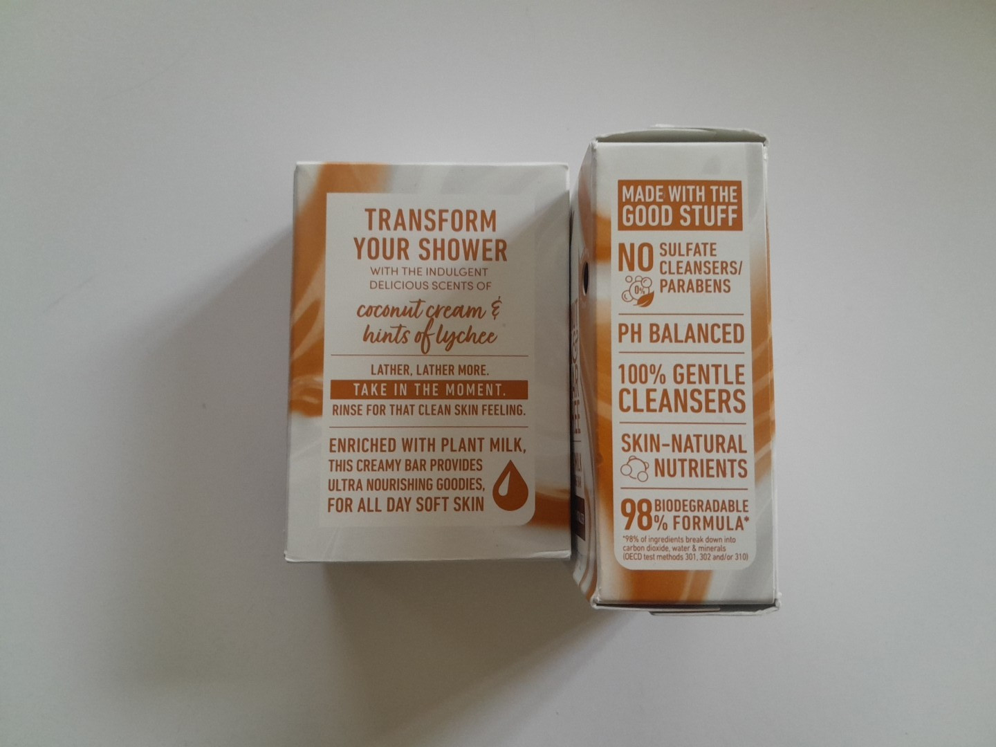 NEW Set of 2 Dove Coconut Milk & Sugar Lychee Plant Milk Cleansing 5 Oz Bars
