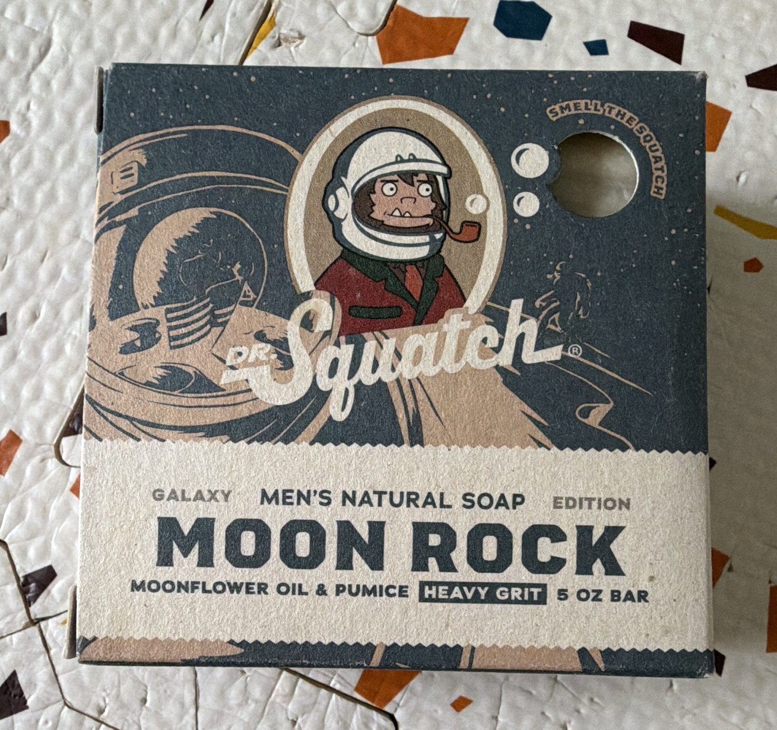 Dr. Squatch Galaxy Edition Moon Rock Moonflower Men’s Natural Soap Bar 5 oz
