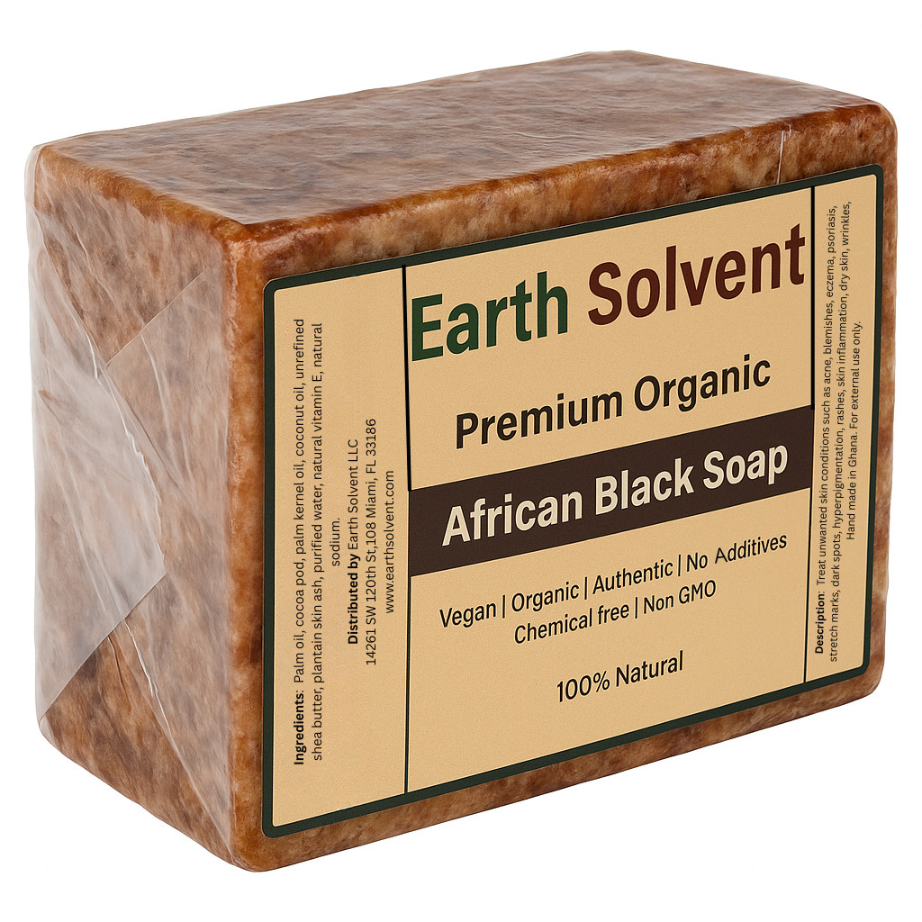 African Black Soap Raw Natural Unrefined Grade A from Ghana