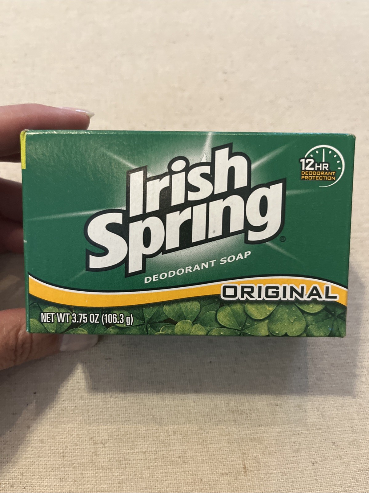 Irish Spring Original Deodorant Bar Soap, 4.0 Ounce Bath Size – Single Bar