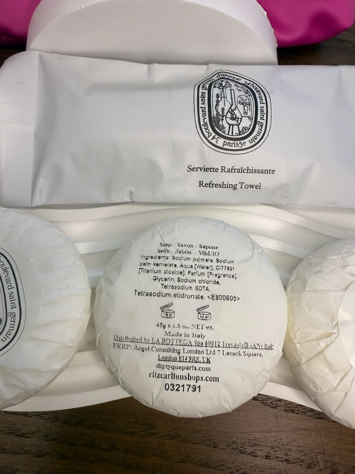 NEW Set of3 Diptyque Philosykos Round Soap Bar 45g/1.6oz each free Cartier gift