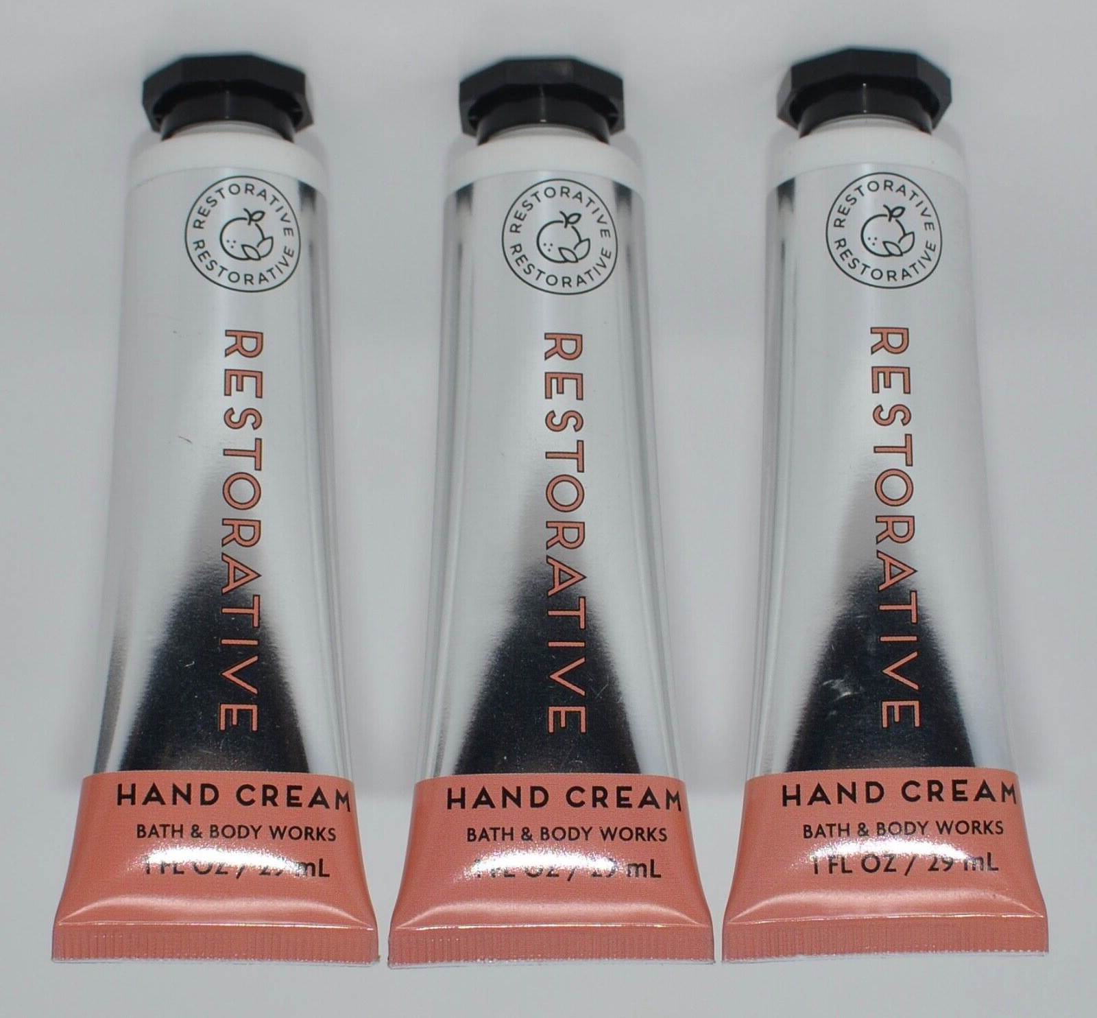 3 BATH & BODY WORKS RESTORATIVE HAND CREAM LOTION ULTRA RICH TRAVEL SIZE 1 OZ