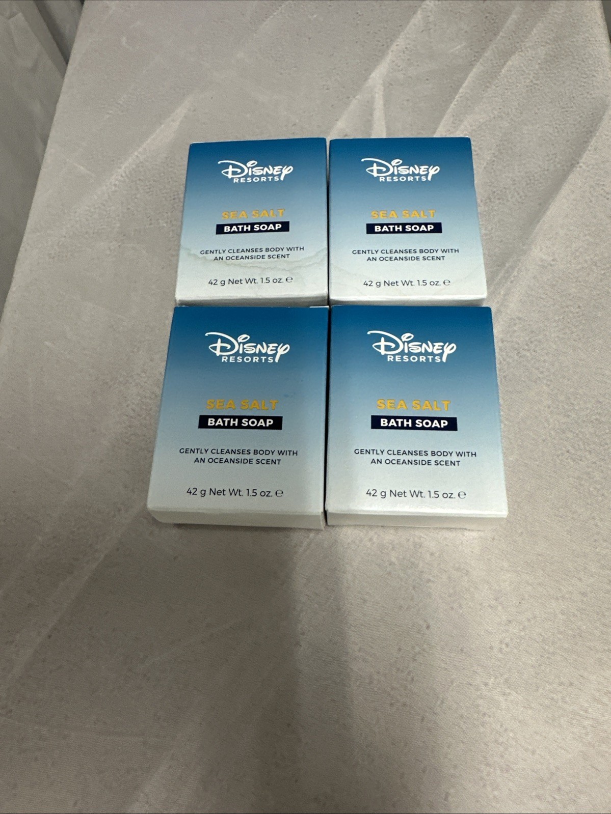 Disney Resorts SEA SALT Bath Soap 4 X 1.5oz Bars – New In Box