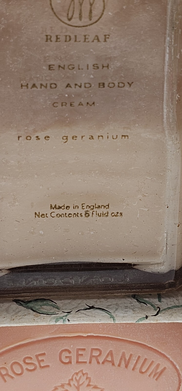 Vintage Redleaf Deluxe Rose Geranium Soap Bar & Body Lotion Boxed Set NOS *READ