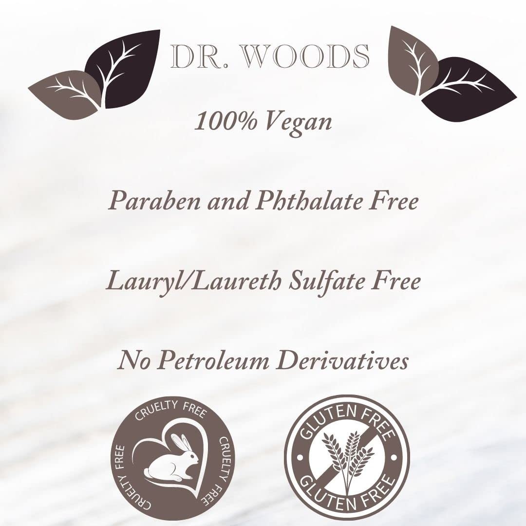 Dr. Woods Peppermint Castile Soap 32 oz All Natural Liquid Body Wash Pack of 6