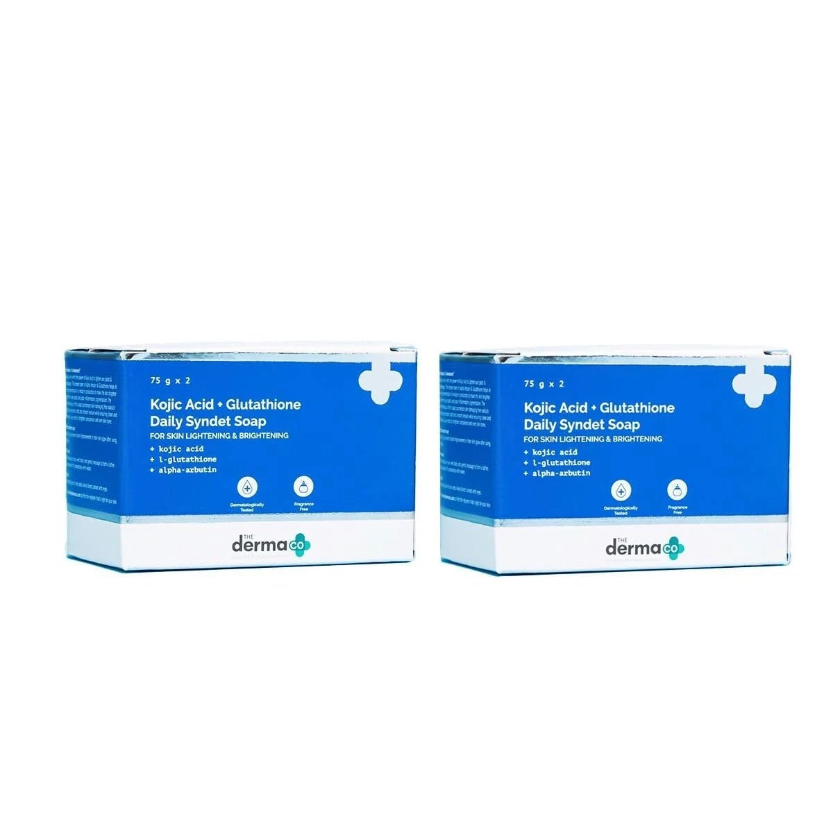 The Derma Co Kojic Acid + Glutathione Daily Syndet Soap ( Pack of 4)-75GM