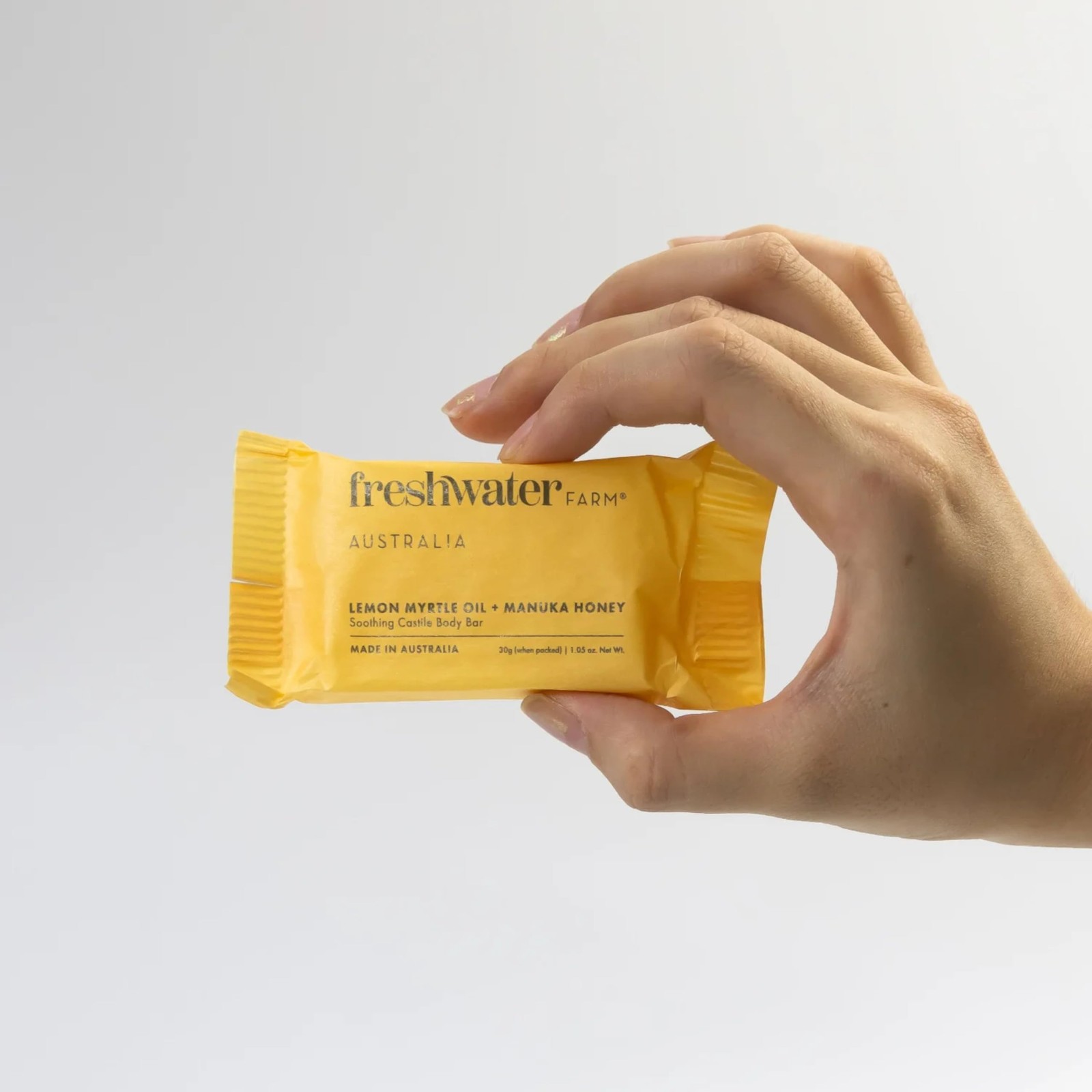 Freshwater Farm Australia Guest Soap Bars|Lemon Myrtle Oil & Manuka Honey Gue…