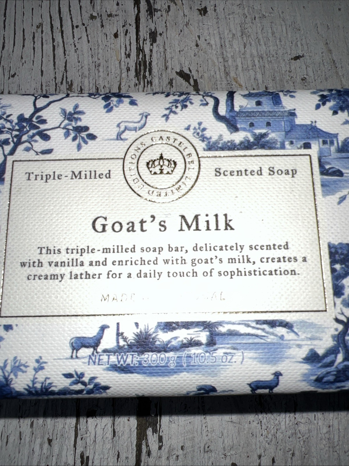 Castelbel Luxury Bath Bar Soap Goat’s Milk Scented 10.5oz triple milled