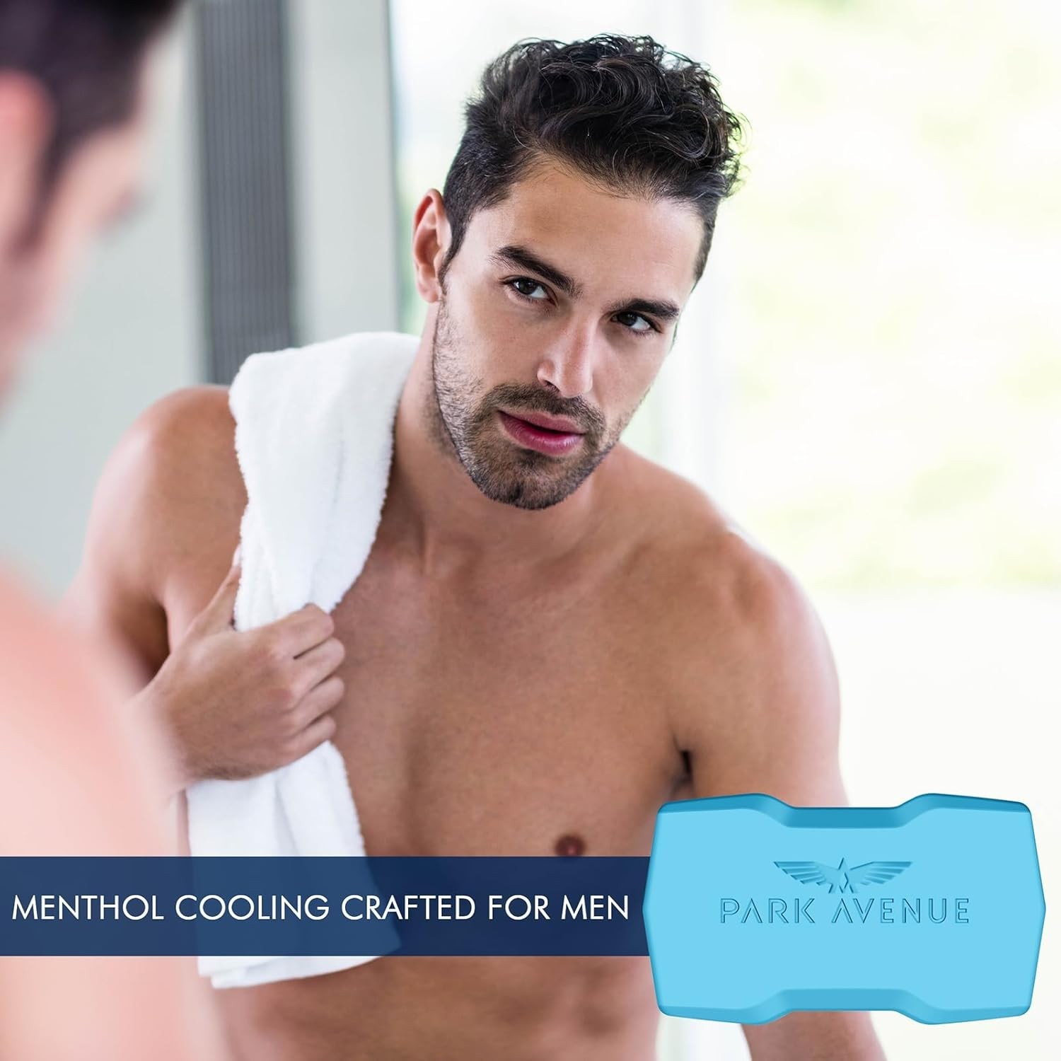 Park Avenue Men’s Cool Blue Soap 125g Pack of 4 Premium Grade 1 Bath Soap