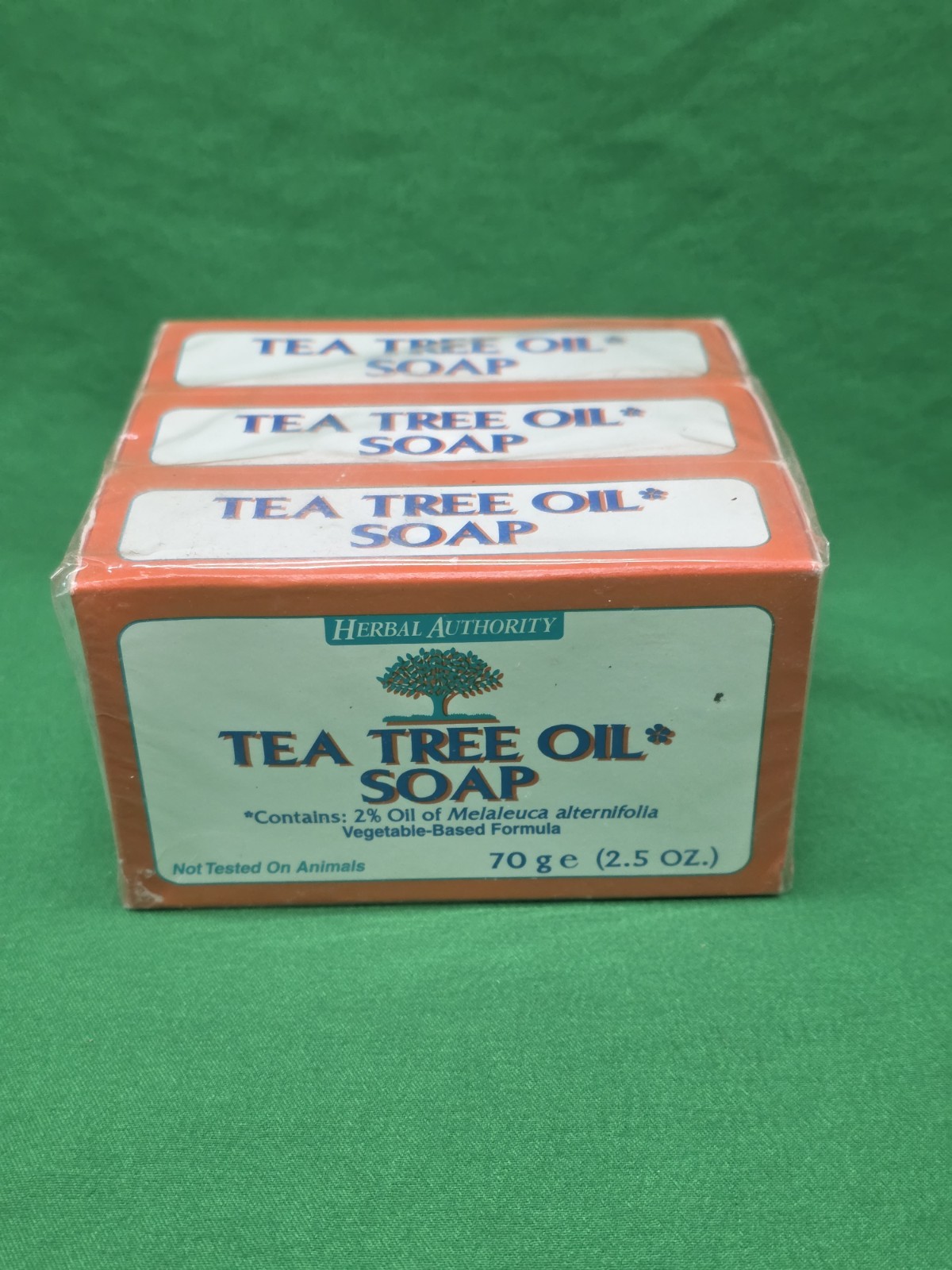 Tea Tree Soap Bar Natural Deep Cleansing Herbal Soap Body & Feet 3 2.5oz Bars