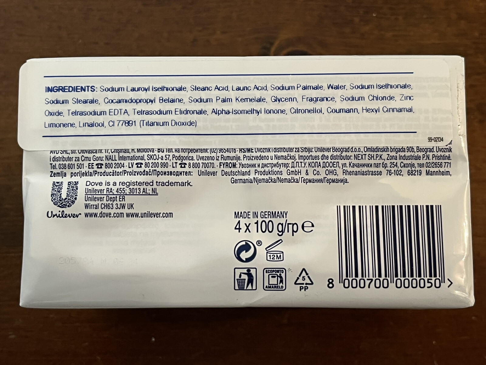4 Pack DOVE Beauty Cream Bar Soap for Soft Smooth Skin