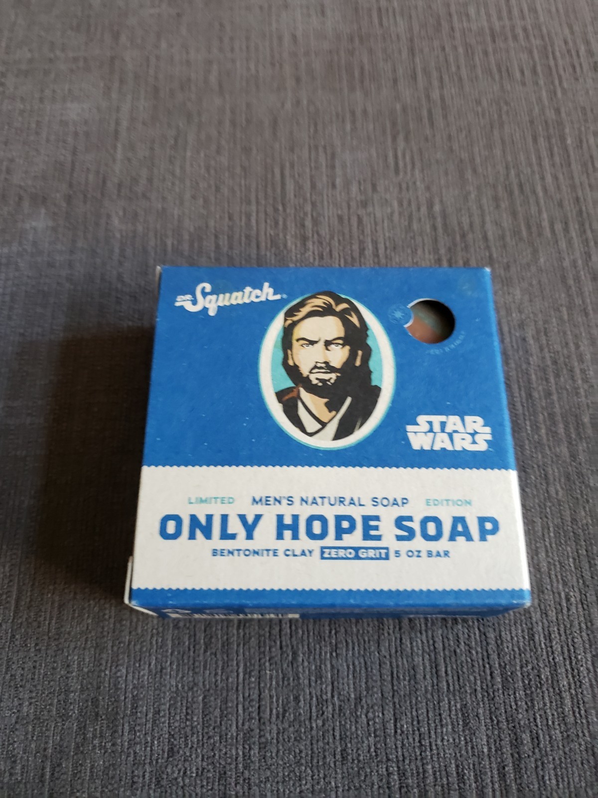 Dr. Squatch Star Wars Obi Wan Jedi Knight Soap Bar 5oz ZERO GRIT Bentonite Clay