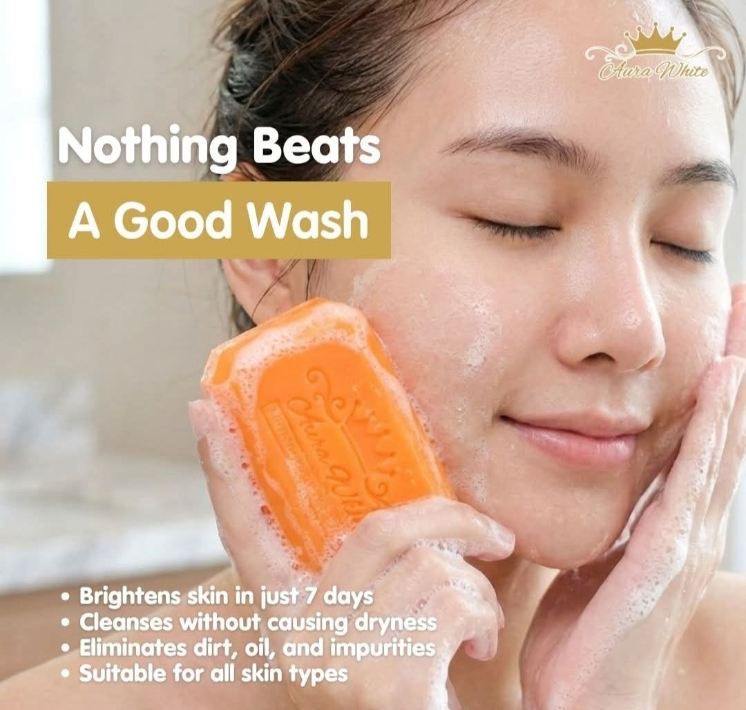 Aura White Premium Whitening Face&Body Soap 120g✨️👌, 1pc