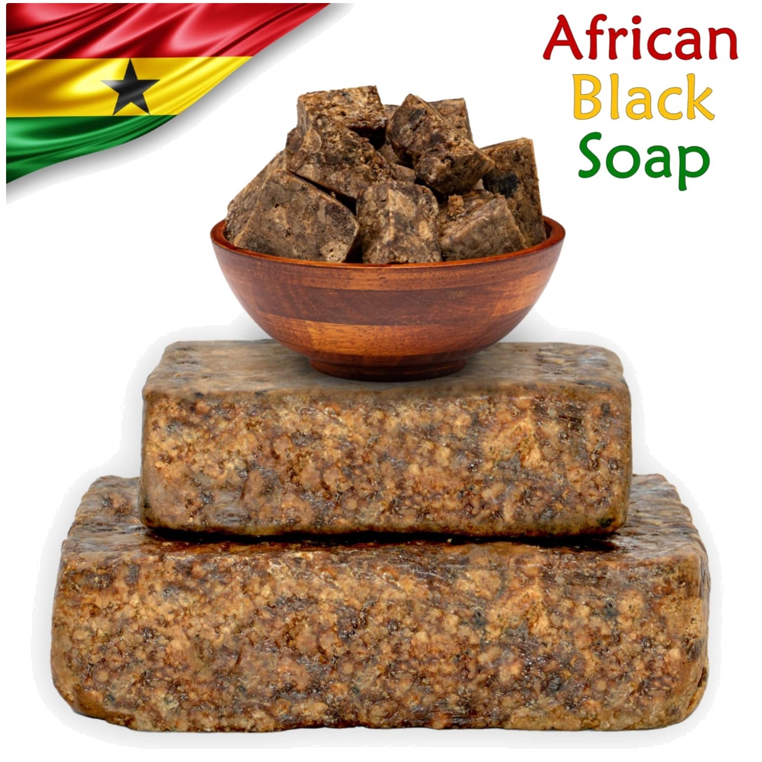 Traditional African Black Soap – Imported from Ghana