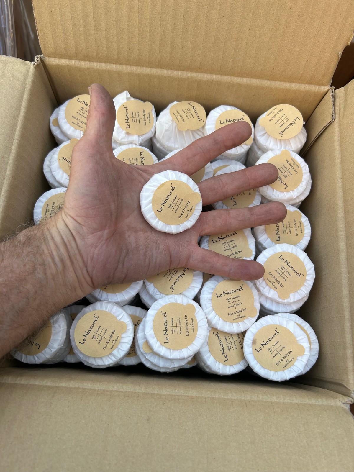500 x .75oz Le Naturel Face & Body Bar Soap HOTEL MOTEL wrapped LN-S-21G-PW