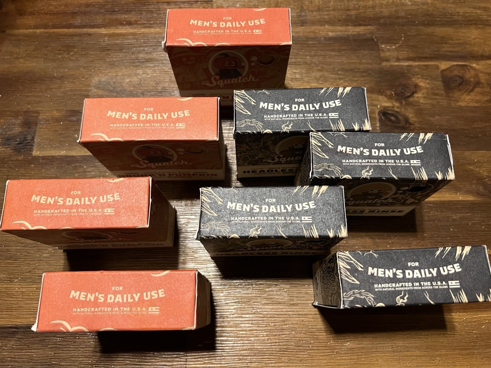Dr. Squatch Lot of 8 Soaps~Set Of 4 Drunk’n Pumpkin And 4 Headless Rinse
