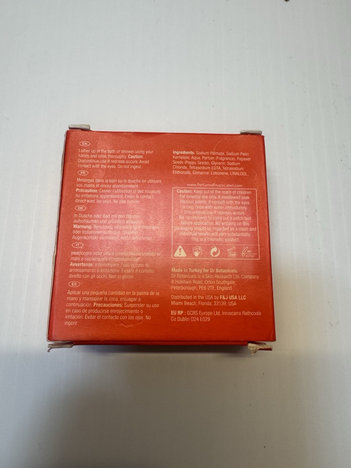 Dr Botanicals Strawberry & Poppy Seed Cleansing Soap Bar 3.52 Oz NEW