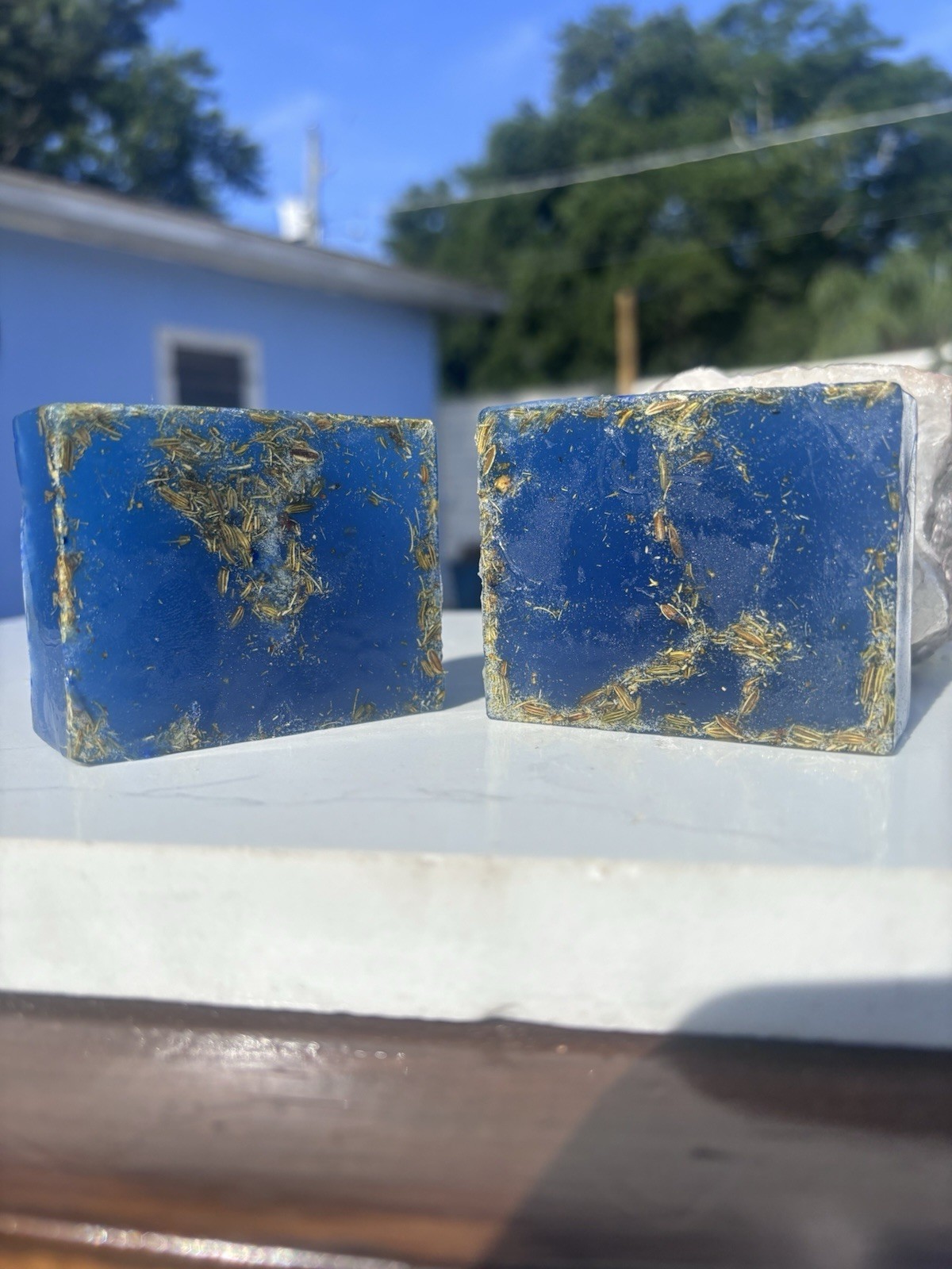 Jabón Ritual Body Bar Soap Anise & Fennel Handmade Blue