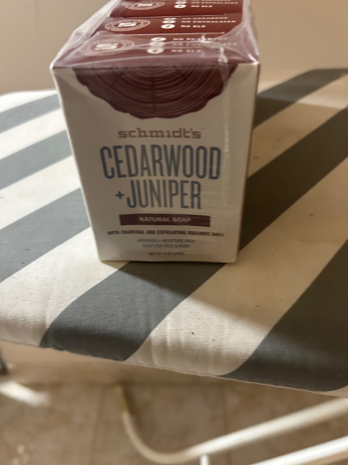 6 Schmidt’s CEDARWOOD & JUNIPER Natural Soap Face/Body 5oz Full Size SEALED (624
