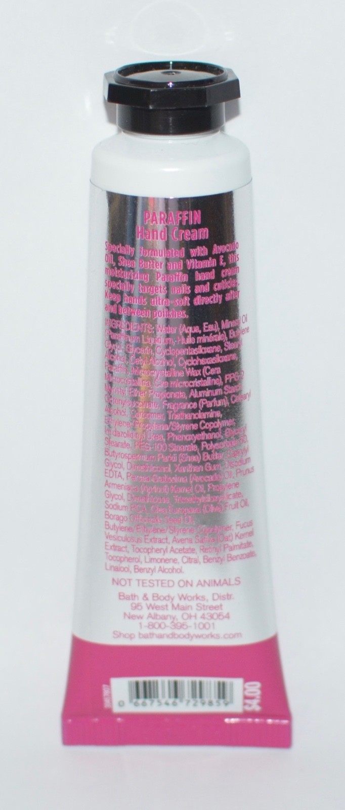 BATH BODY WORKS PARAFFIN HAND NAIL CUTICLE CREAM LOTION SHEA BUTTER 1OZ TRAVEL