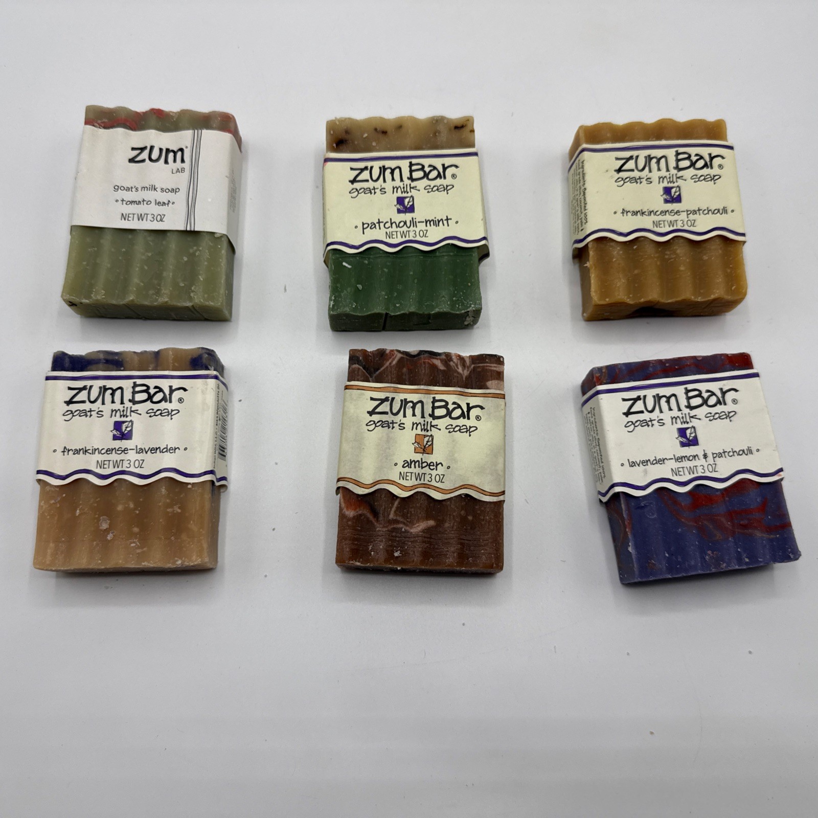 Zum Bar Soap Assorted 6 Pack 3 oz Goat’s Milk Natural Moisturizing Cleanser