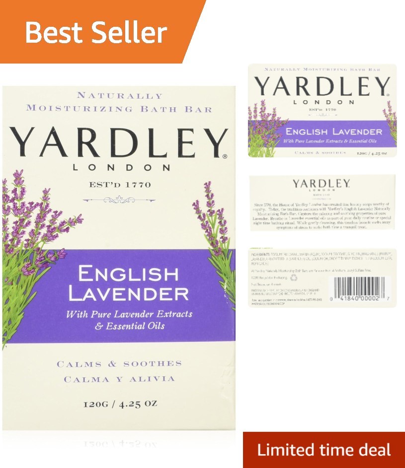 Luxury 8-Pack Lavender Essential Oil Soap Bars – 4.25 oz of Pure Indulgence