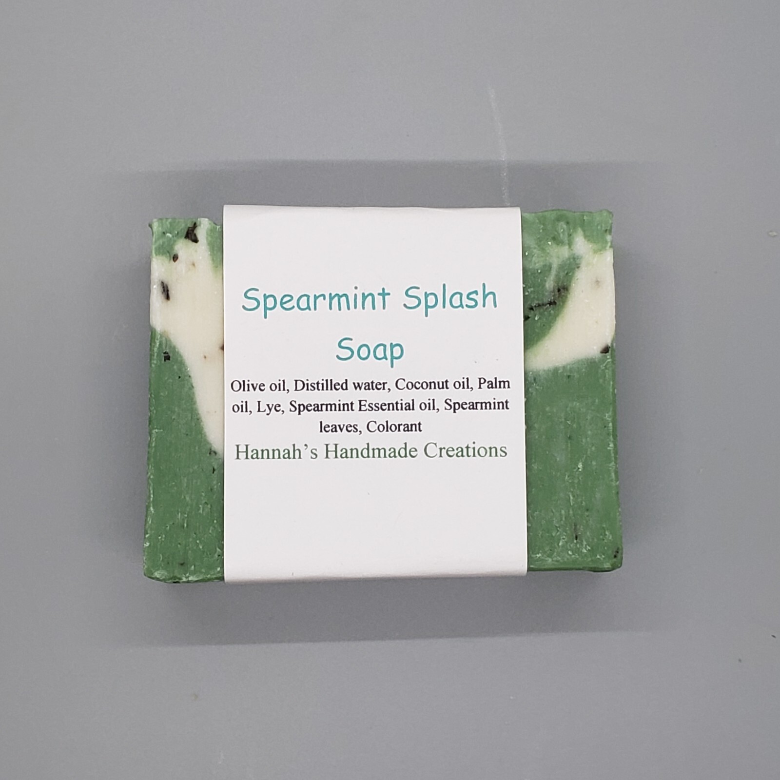 5 pack of Spearmint Splash Soap – made with Spearmint leaves & Essential Oil