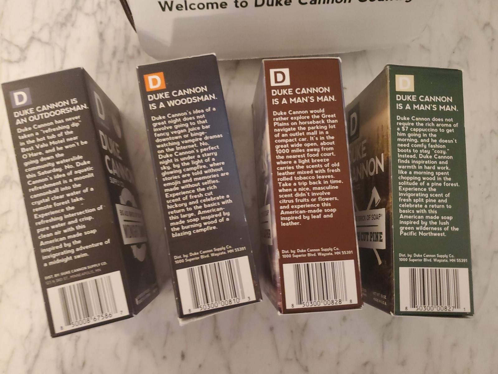 Lot of 4-Duke Cannon Supply Co. Big Ass Brick of Soap Variety Pack Bar Soap-NEW