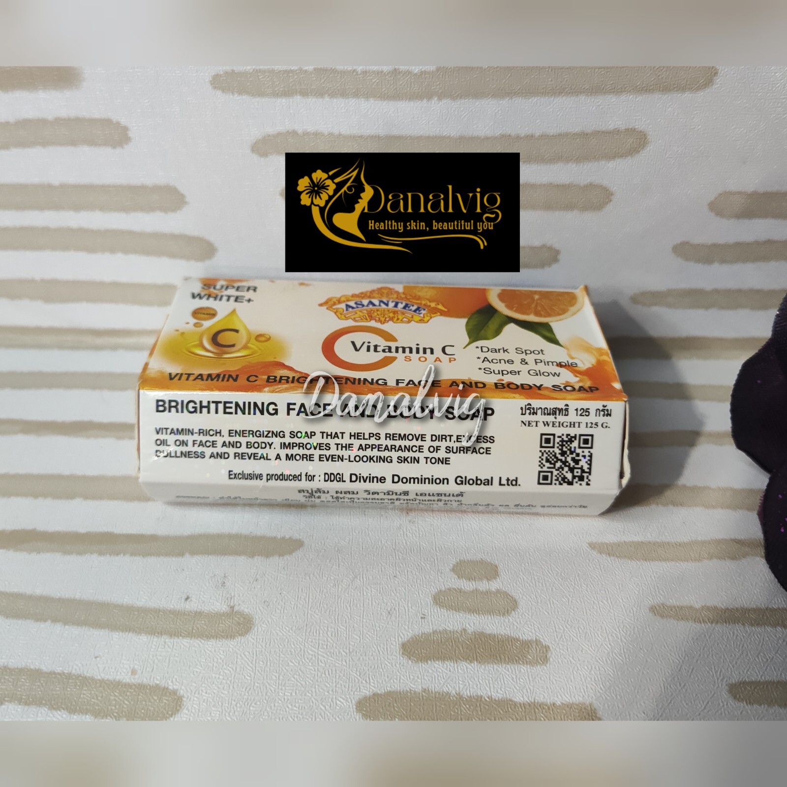 X1. 125g Soap Vitamin C Asantee Face And body Brightening Soap Anti Acne
