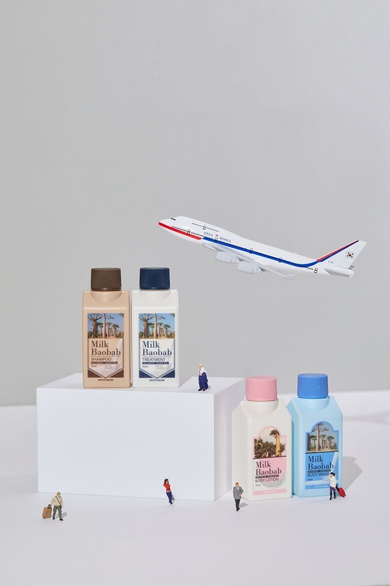 Milk Baobab White Musk Travel Kit 70ml 4 PCS / weak acidic(pH5~6) / White musk