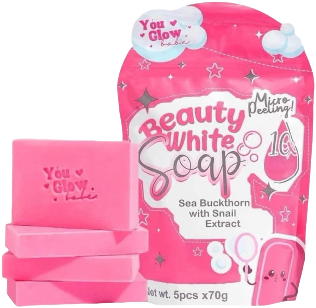 You Glow Babe Beauty White Soap Bars (70g x 5 Bars) Sea Buckthorn & Snail Extrac