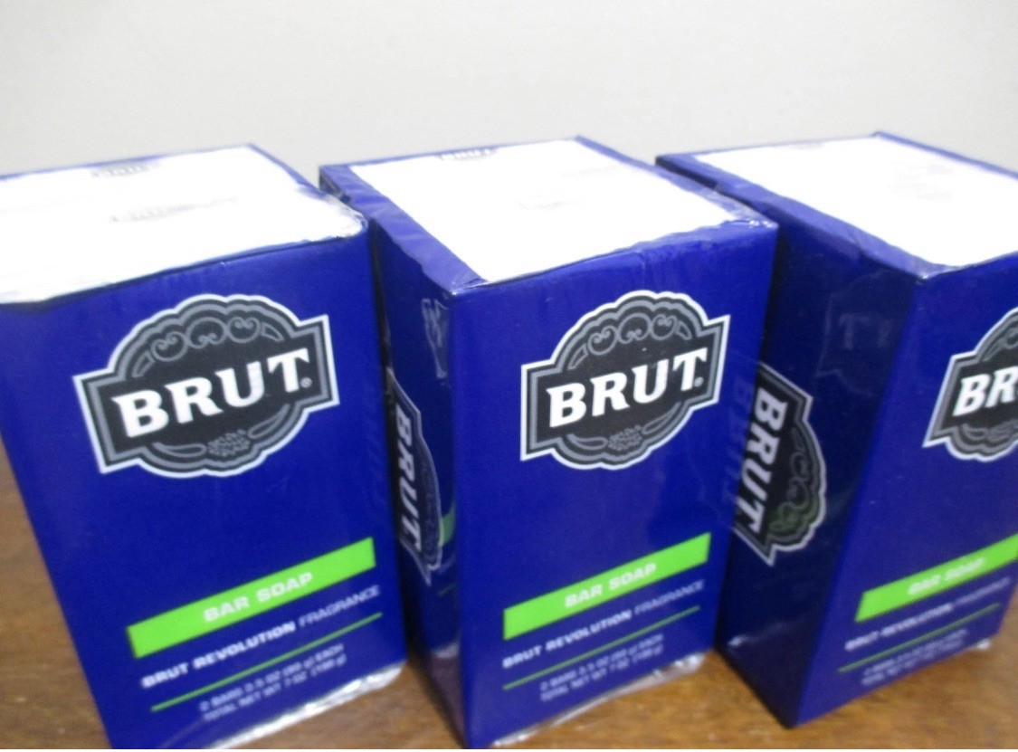 3 packs of 2 Brut Revolution Bar Soap Bars 3.5 Oz. Each