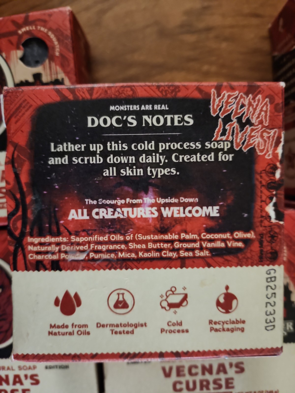 12 Pack- Dr. Squatch Stranger Things Vecna’s Curse Soap Limited Edition 5oz Each