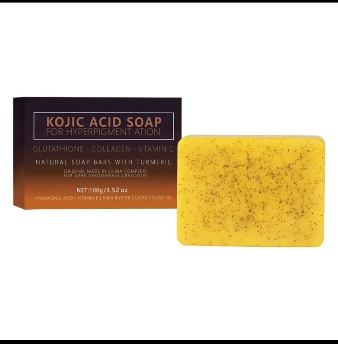 Kojic Acid Soap – Glutathione, Collagen, Vitamin C – Body & Face – 3.52oz 2 bar
