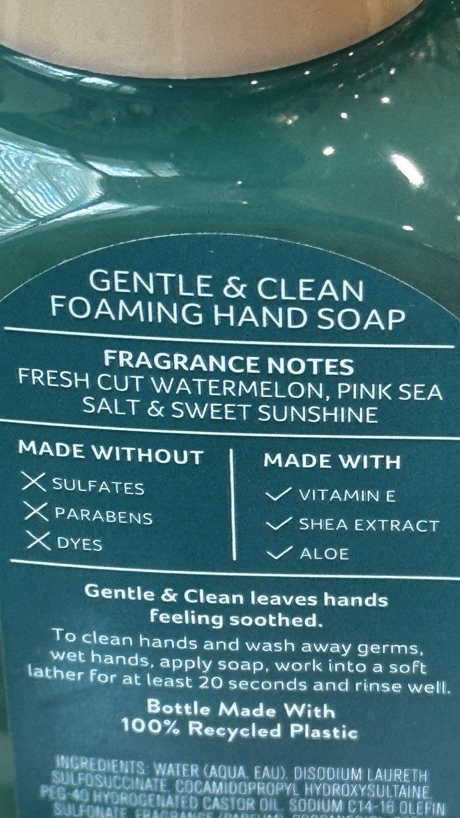 5 X Bath & Body Works FRESH WATERMELON Gentle & Clean Foaming Hand Soap