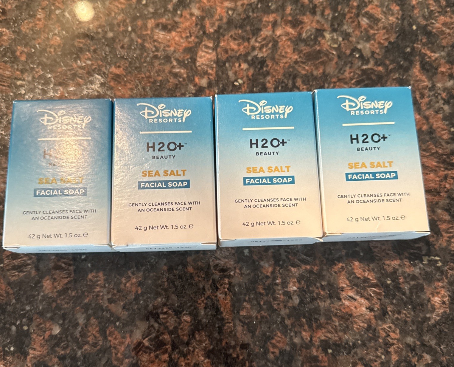 4 boxes Disney Resort H20+ Sea Salt Facial Soap – 1.5 oz/42g – BRAND NEW