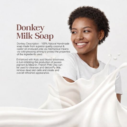 Donkey Milk Soap Handmade Face & Body Moisturizing Bar 3x100g Natural Skin Care